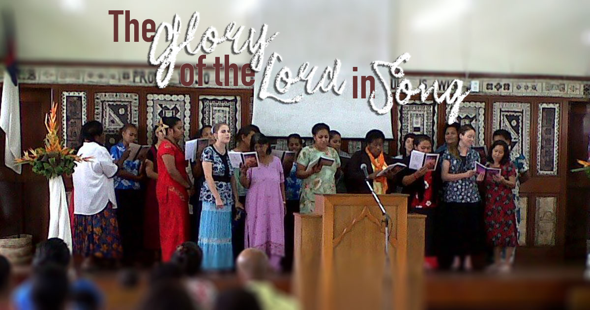 Ladies Fellowship Singing during song service